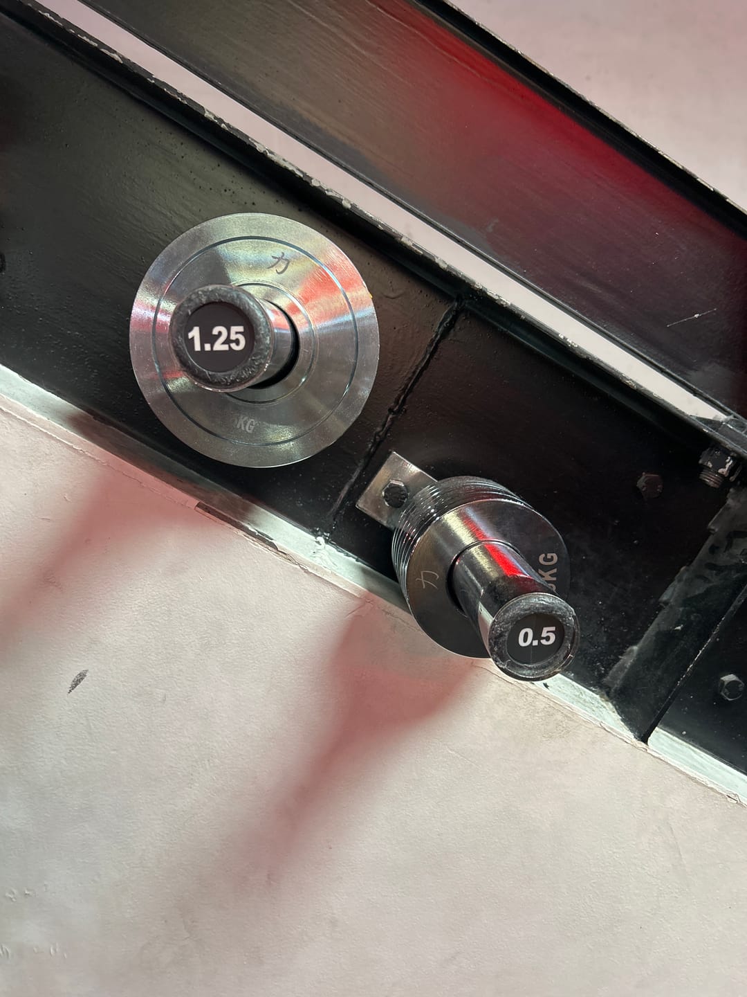 Customer photo review of Powerlifting Steel Plates - Extra Thin