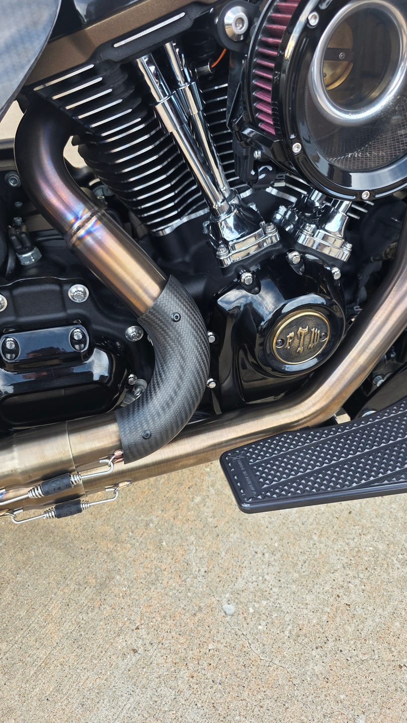 Customer photo review of Universal Heat Shield – 3" CLR Curved
