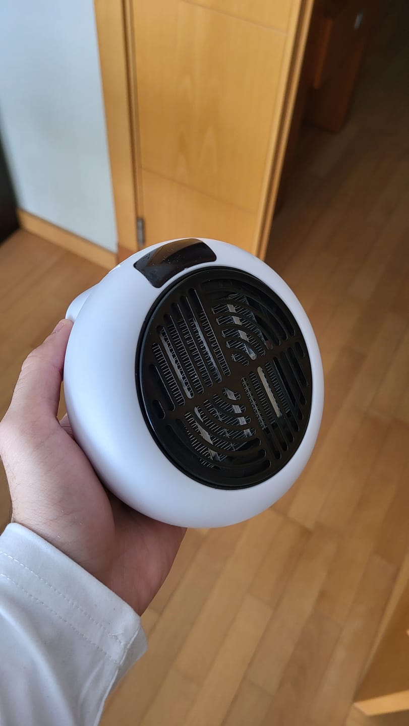 Customer photo review of Calefactor Personal Portátil