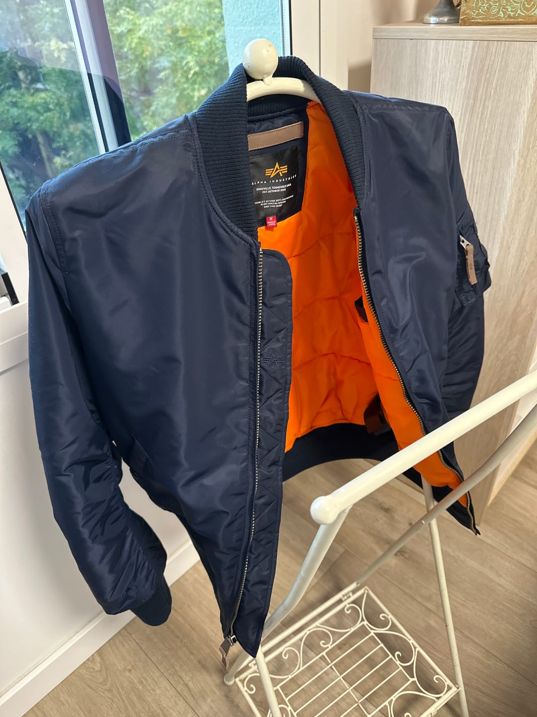 Customer photo review of CHAQUETA BOMBER "MA-1 VF 59" - AZUL MARINO - ALPHA INDUSTRIES | 191118