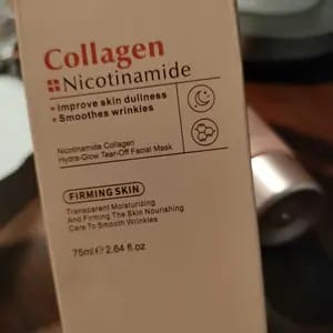 Customer photo review of Idratante Maschera Viso Peel-Off Collagene e Niacinamide