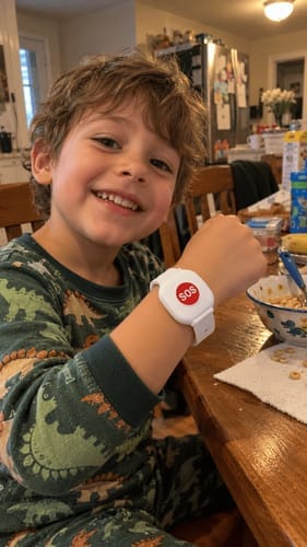 Customer photo review of SOS Alert Wristband