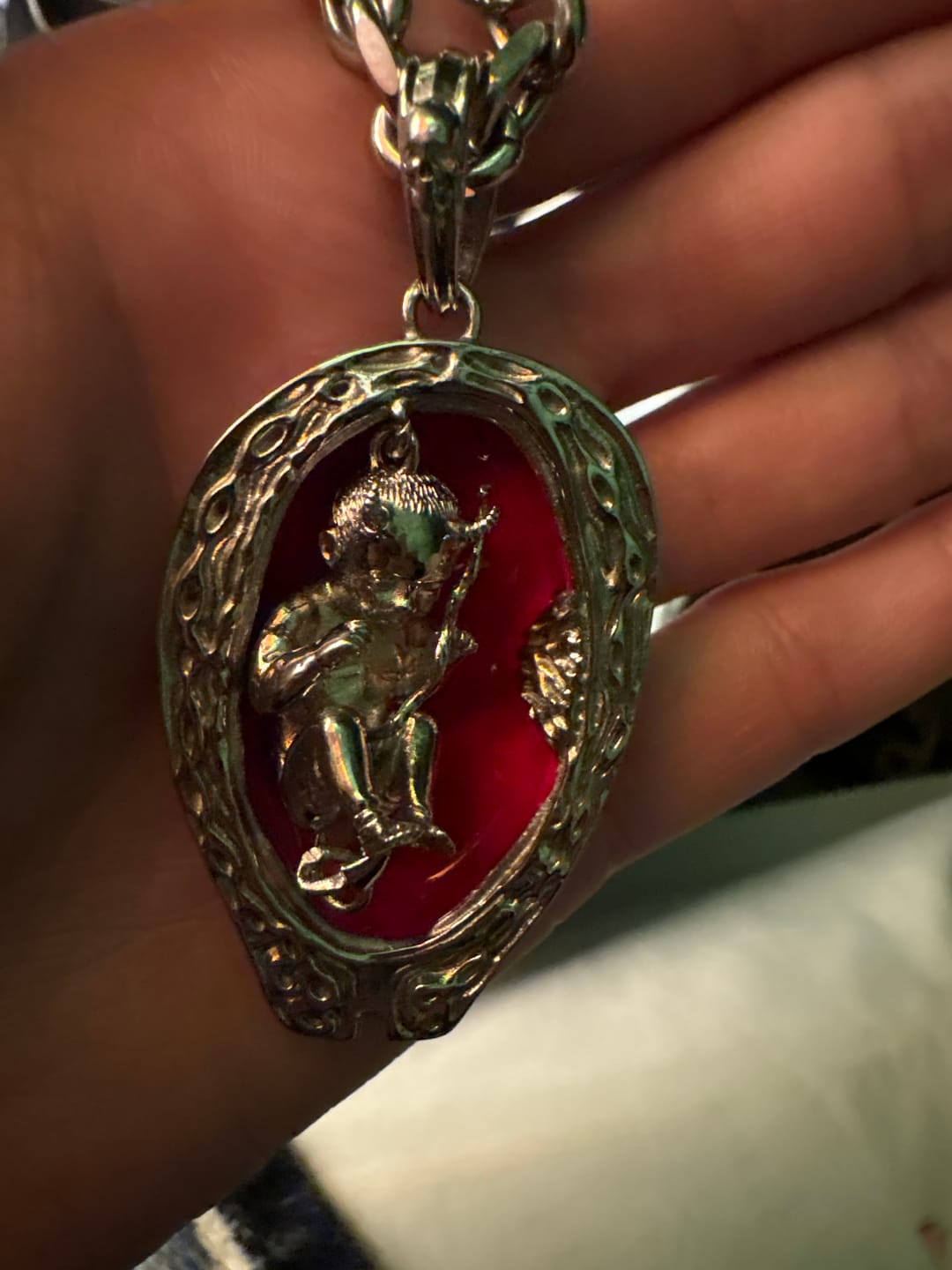 Customer photo review of DEVIL EMBRYO PENDANT