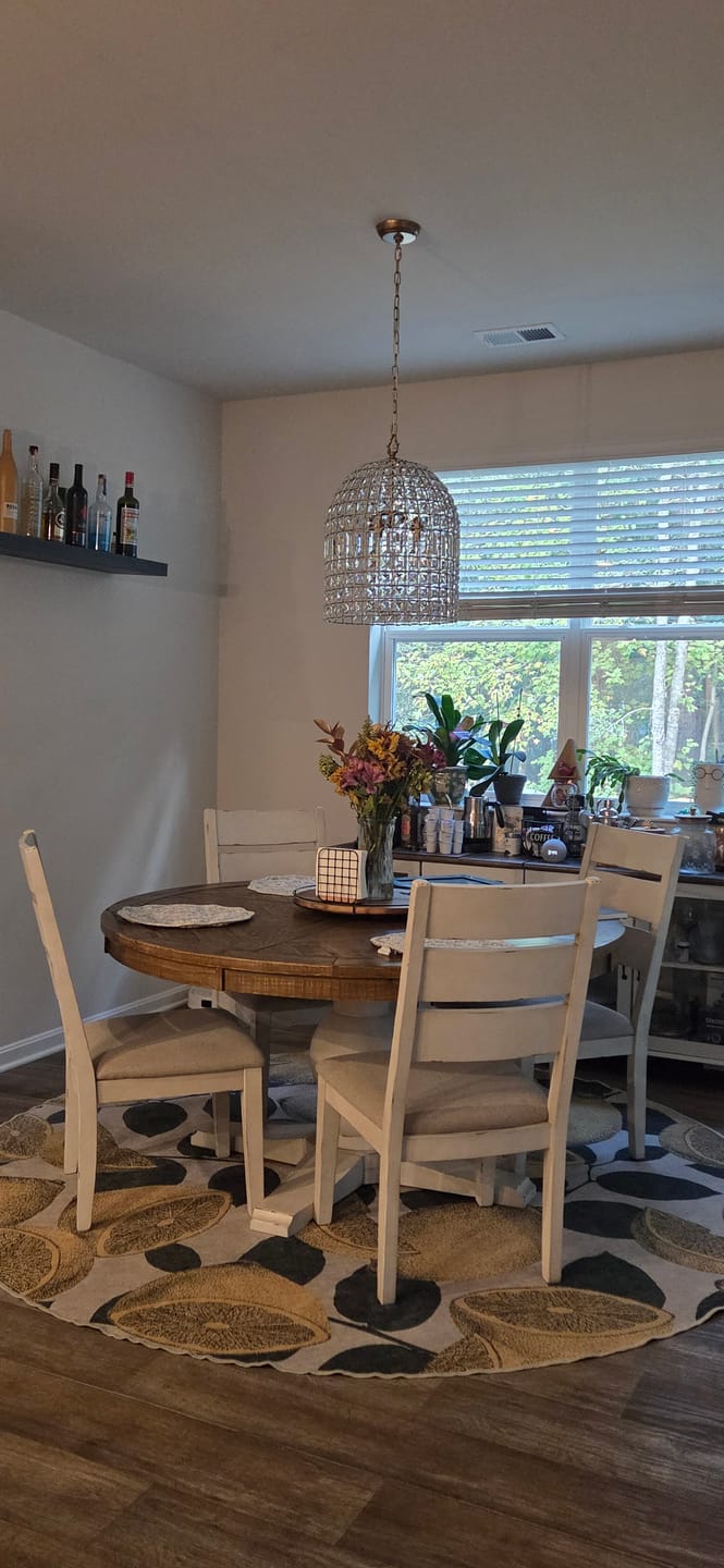 Customer photo review of French Antique Brass Crystal Cage Chandelier