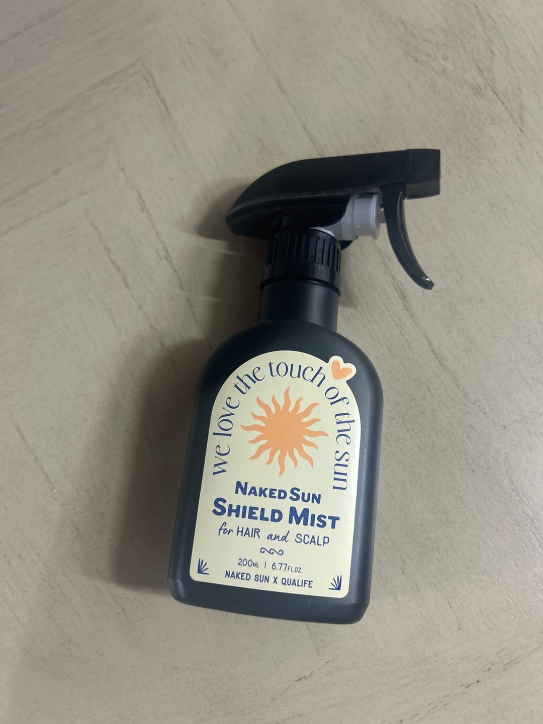 Customer photo review of Naked Sun Shield Mist for Hair and Scalp 200ml