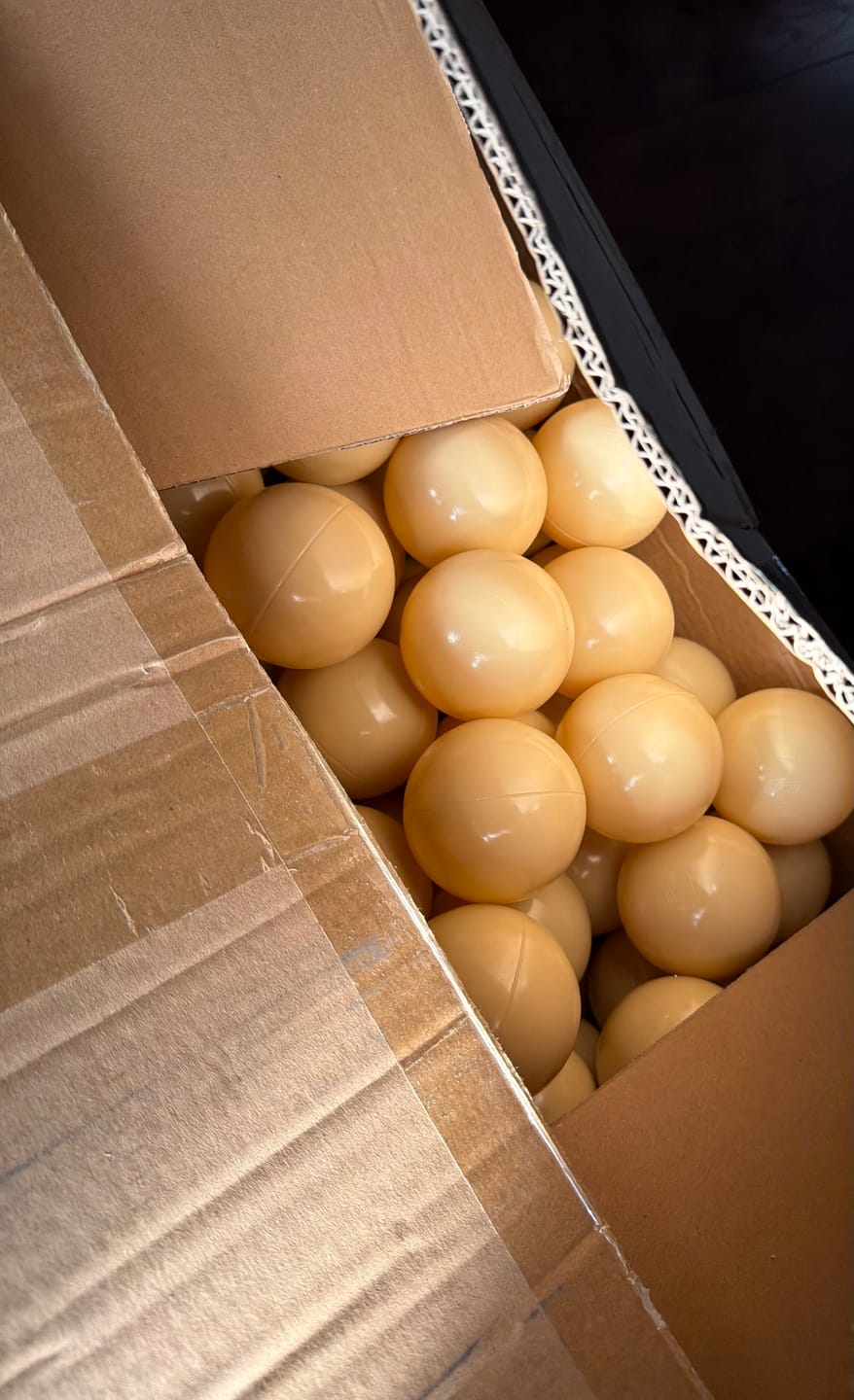 Customer photo review of Balls for Ball Pit Commercial Jumbo 3” Diameter, 14g Each (large)