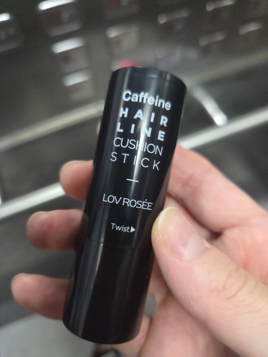 Customer photo review of LOV ROSÉE Caffeine Hairline Cushion Stick 3g