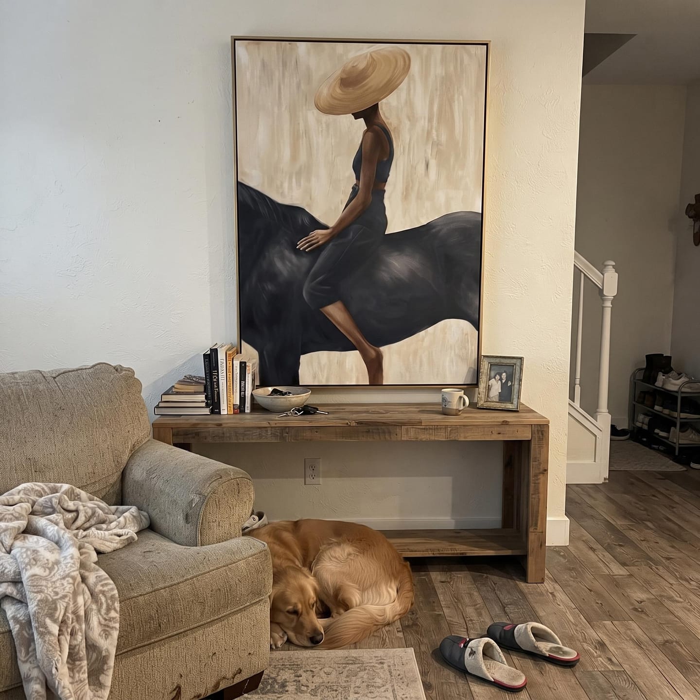 Customer photo review of Vintage Americana Art | Silent Ascent