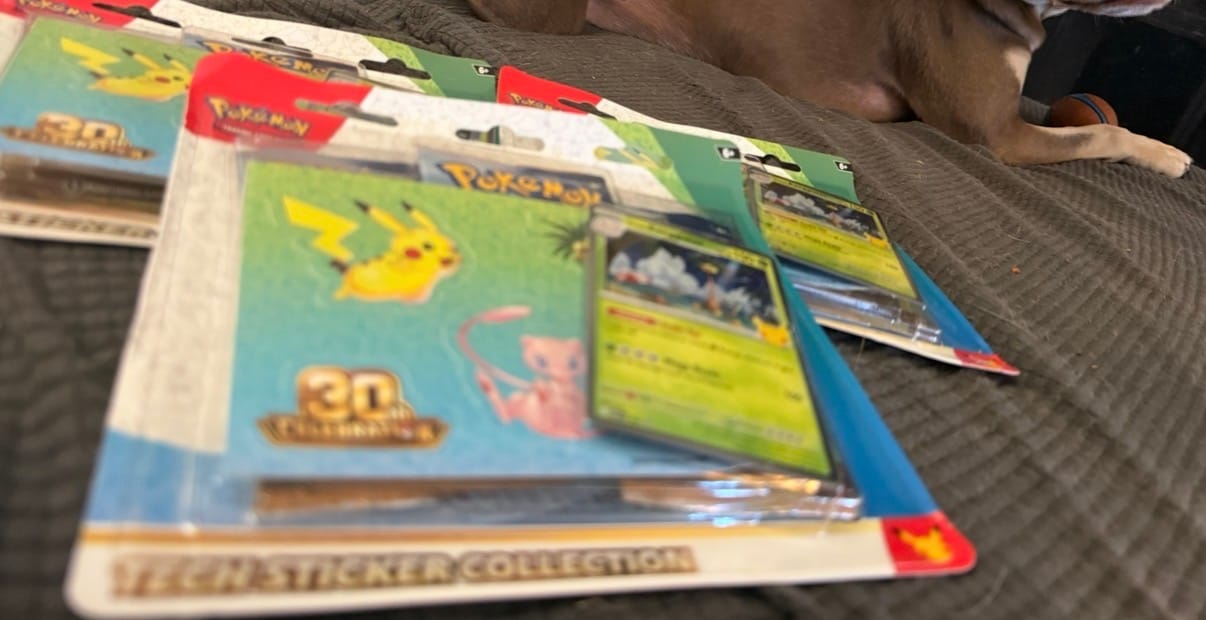 Customer photo review of 30th Celebration Tech Sticker Collection (styles may vary)