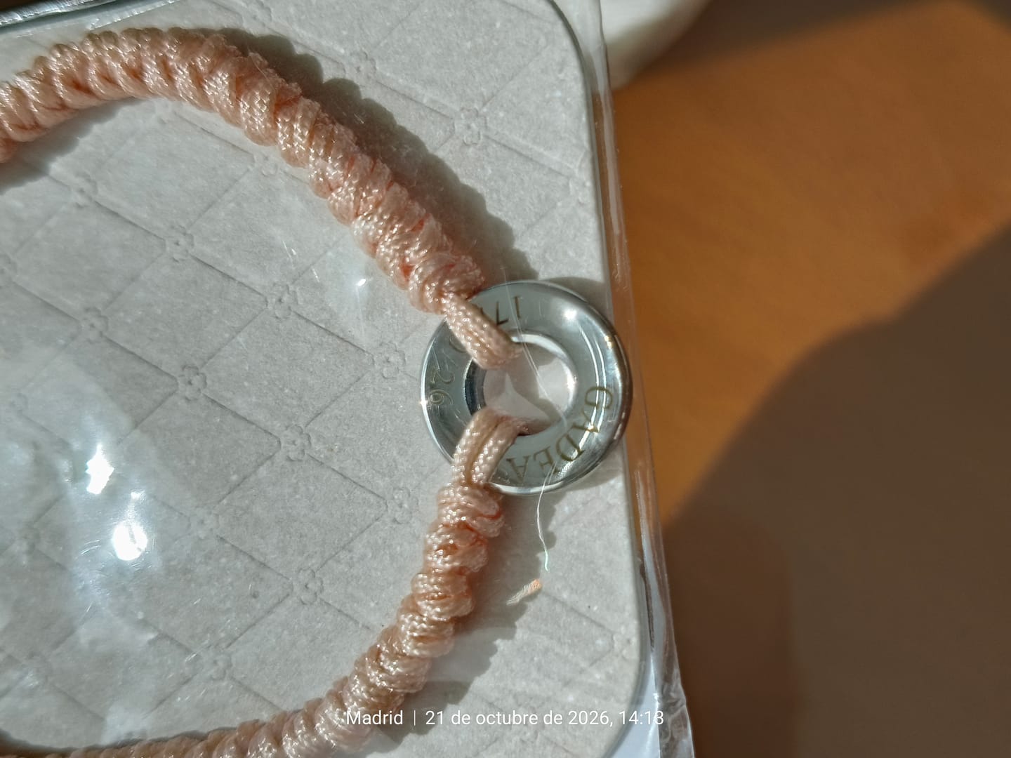 Customer photo review of Pulsera Rosicler - Personalizado