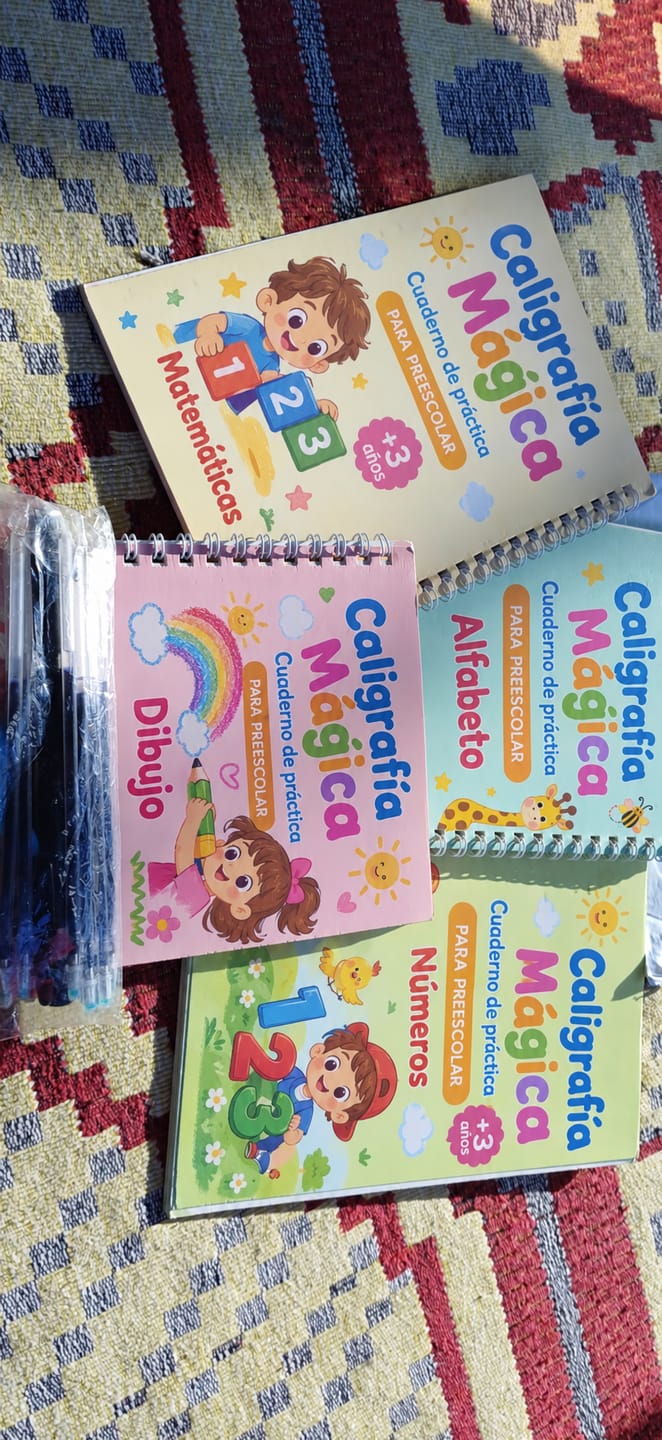 Customer photo review of Cuadernos Mágicos Luditrazo – Traza, Borra y Repite