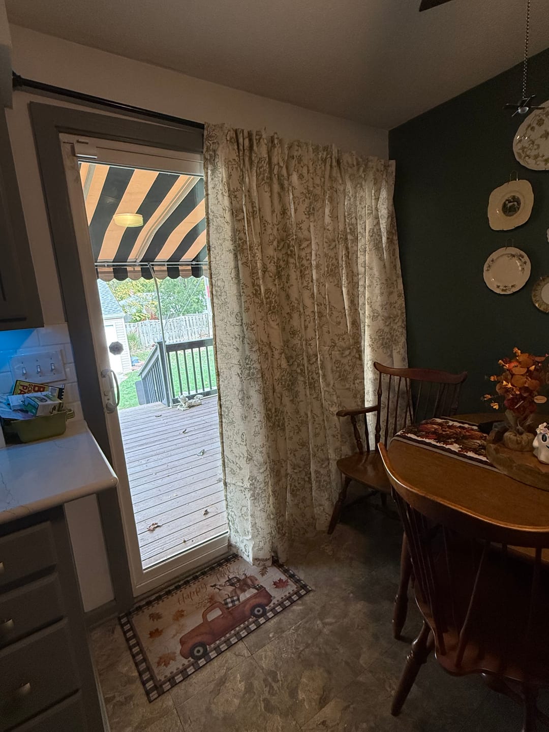 Customer photo review of Floral Lined Linen Blend Curtains (2 Panels)