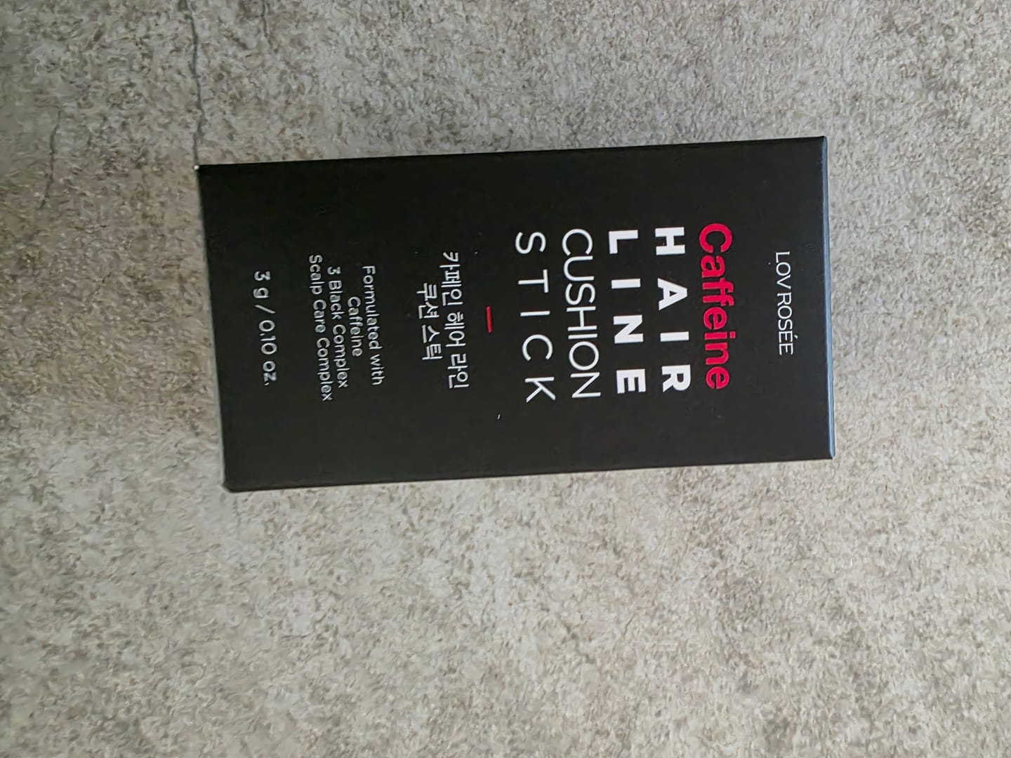 Customer photo review of LOV ROSÉE Caffeine Hairline Cushion Stick 3g