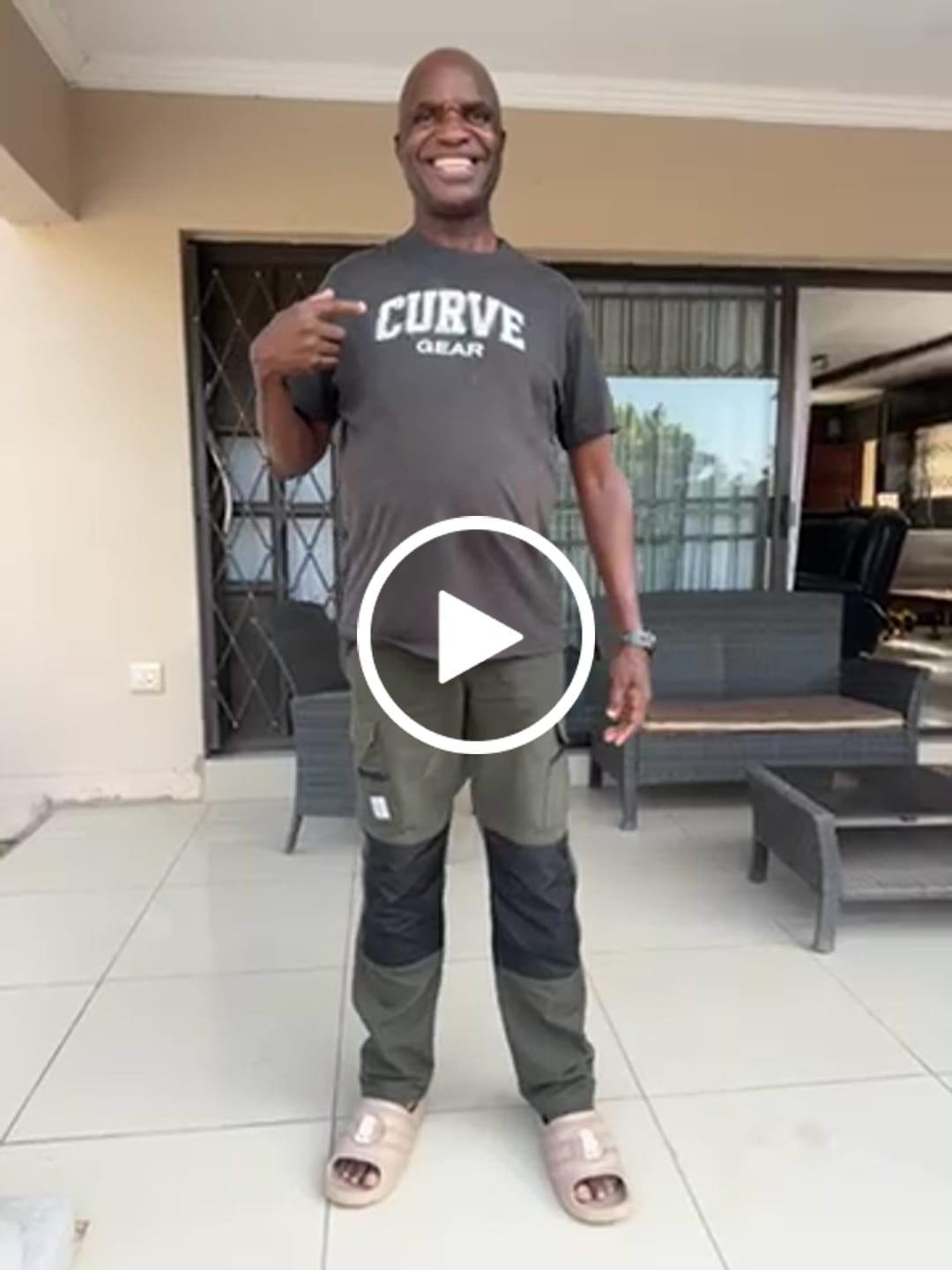 Customer video review of Curved T-Shirt Charcoal