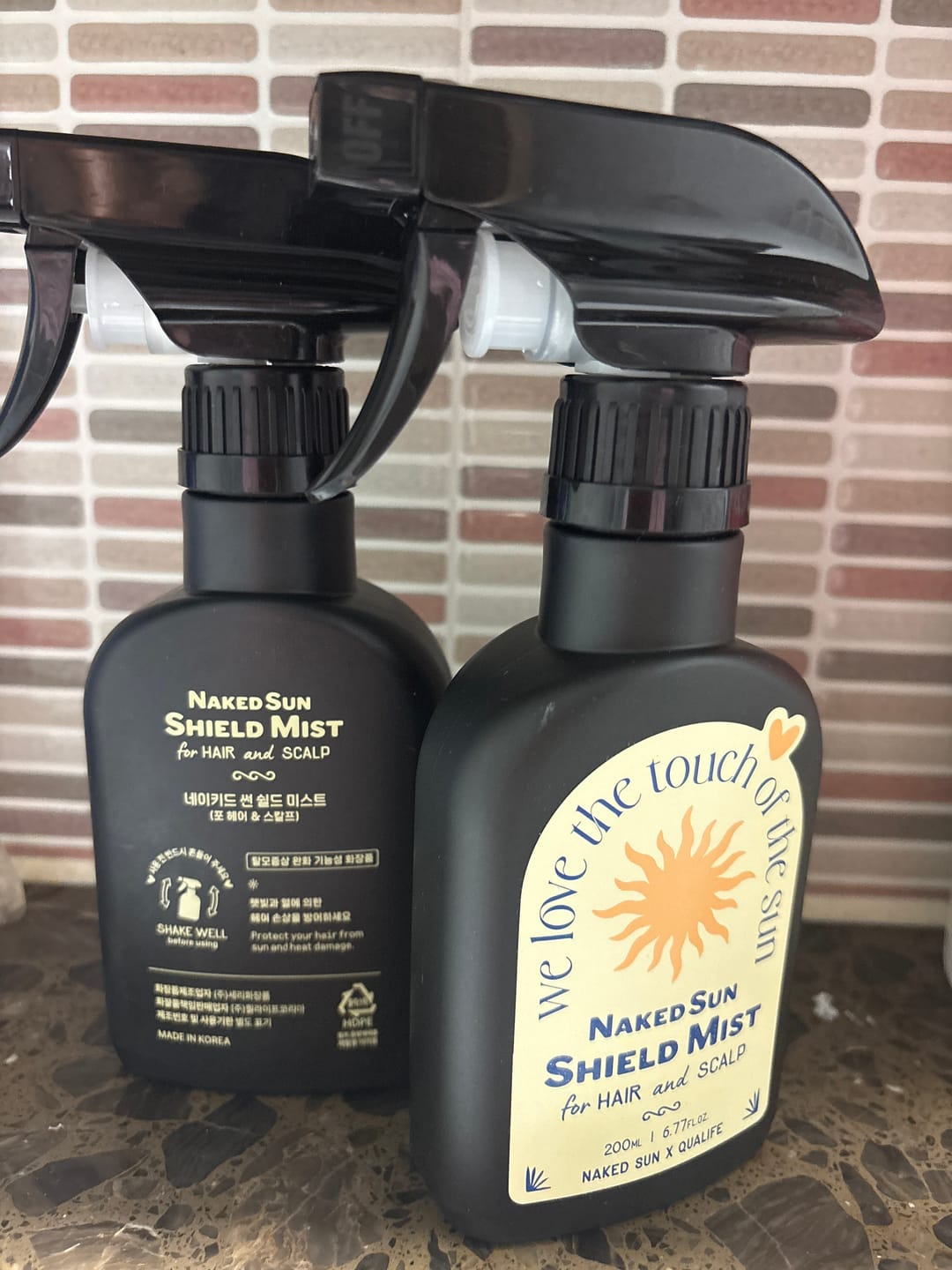 Customer photo review of Naked Sun Shield Mist for Hair and Scalp 200ml