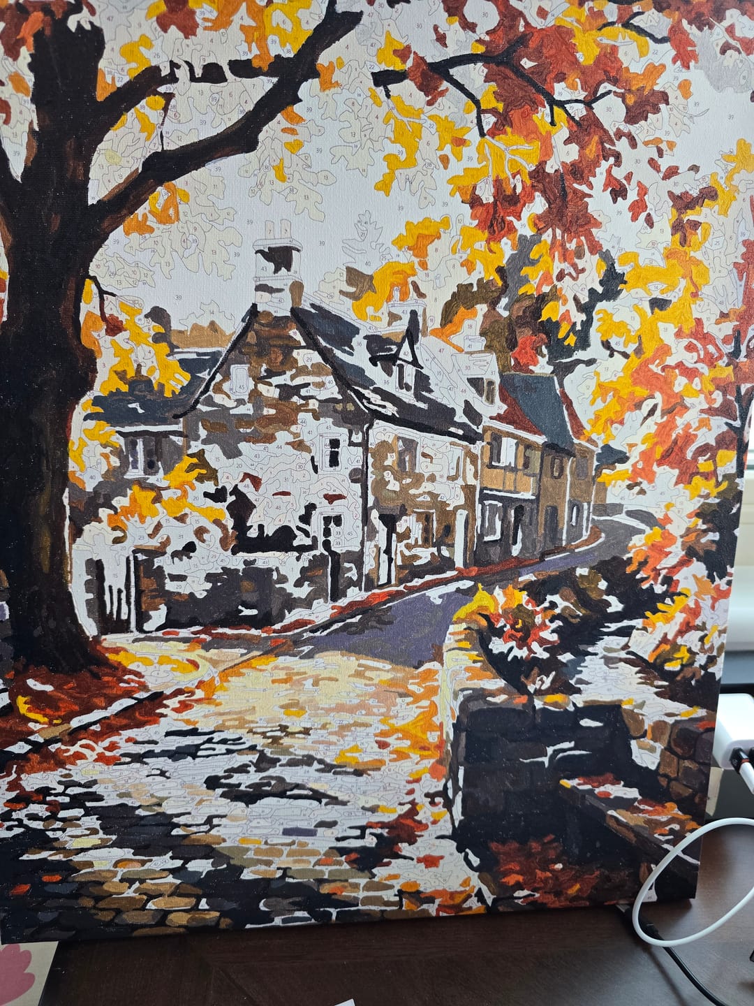 Customer photo review of Autumn Village Scene