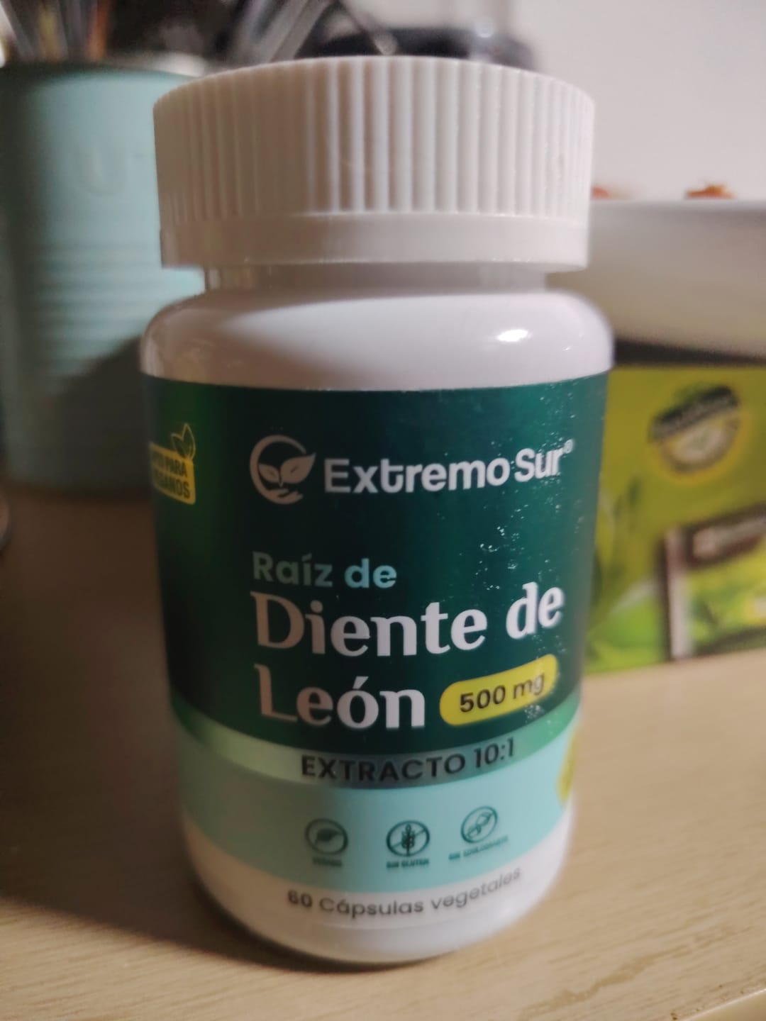 Customer photo review of RAÍZ DE DIENTE DE LEON EXTRACTO 10:1 500MG - 60 CAPS