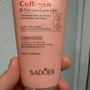 Customer photo review of Idratante Maschera Viso Peel-Off Collagene e Niacinamide