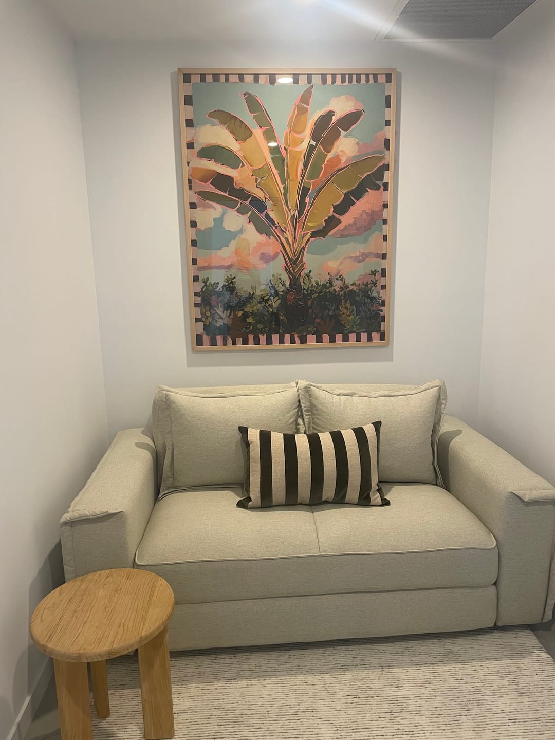 Customer photo review of Traveller Palm in Check | Art Print