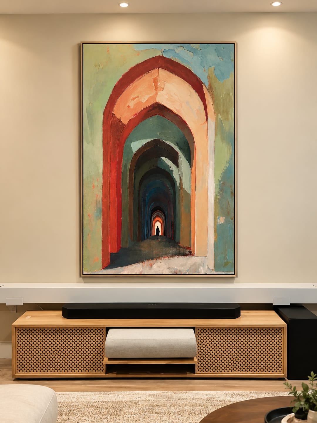 Customer photo review of "Portal of Solitude" – Architectural Archway Terracotta Oil Painting