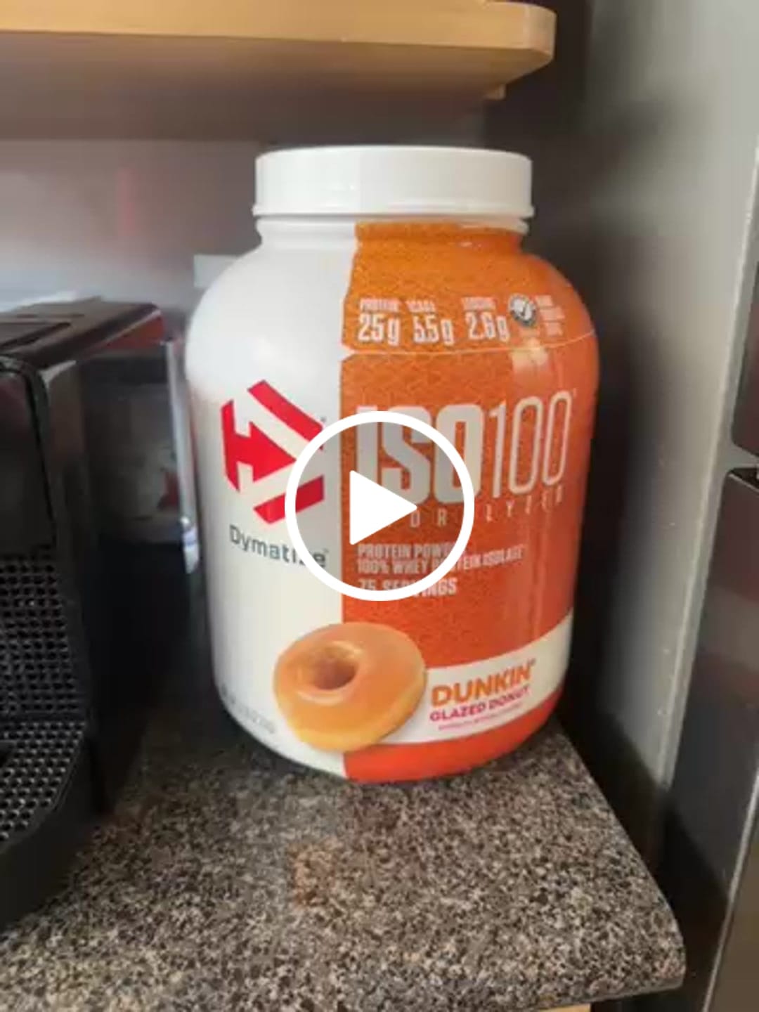 Customer video review of Iso 100 5 lbs - Versión limitada Dunkin