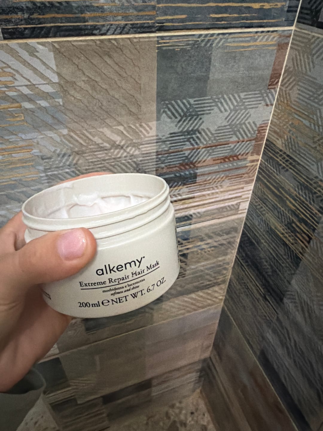 Customer photo review of Maschera Ristrutturante Intensa