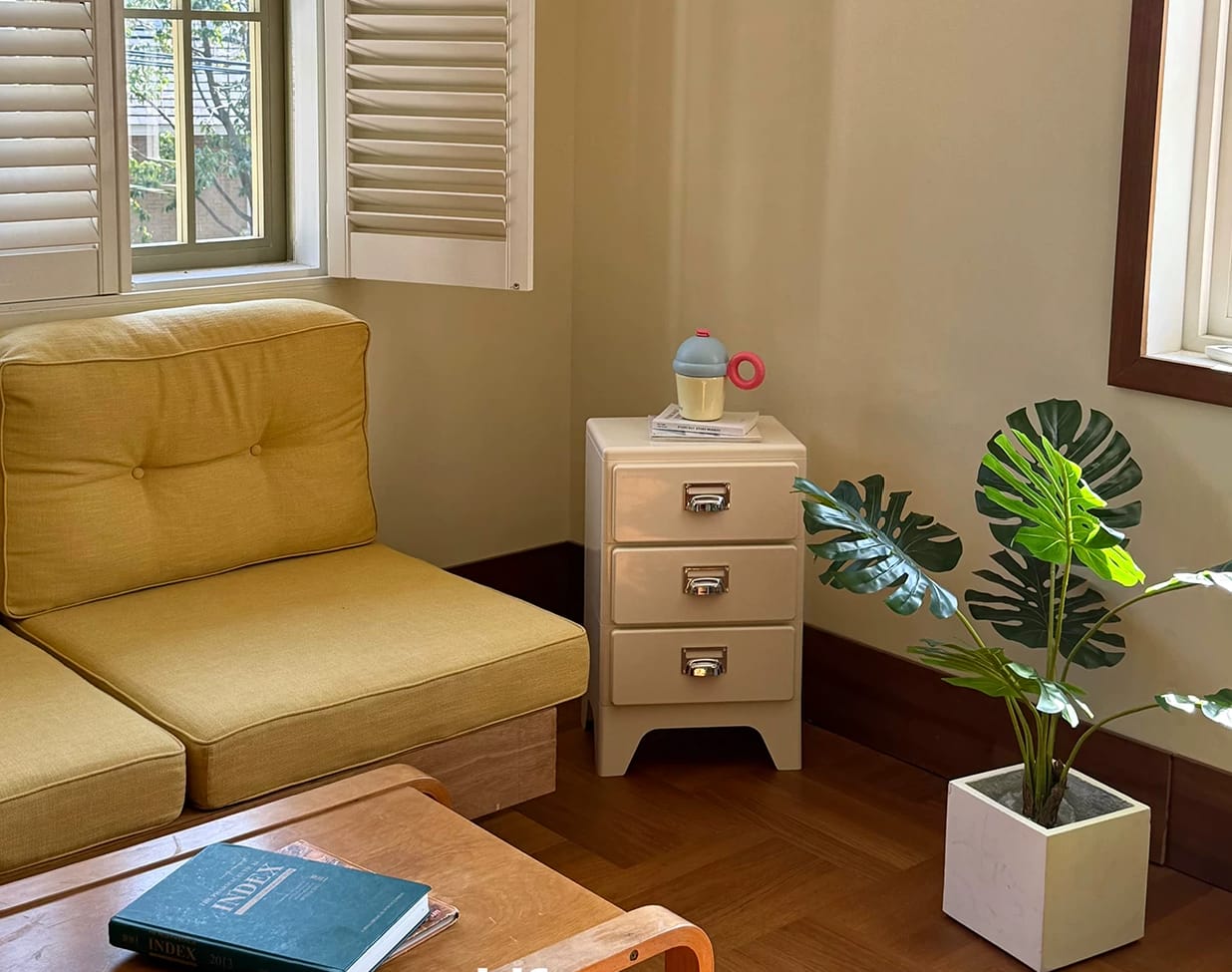Customer photo review of KKUSO ABS 3-DRAWER CABINET - MILO ALMOND MILK