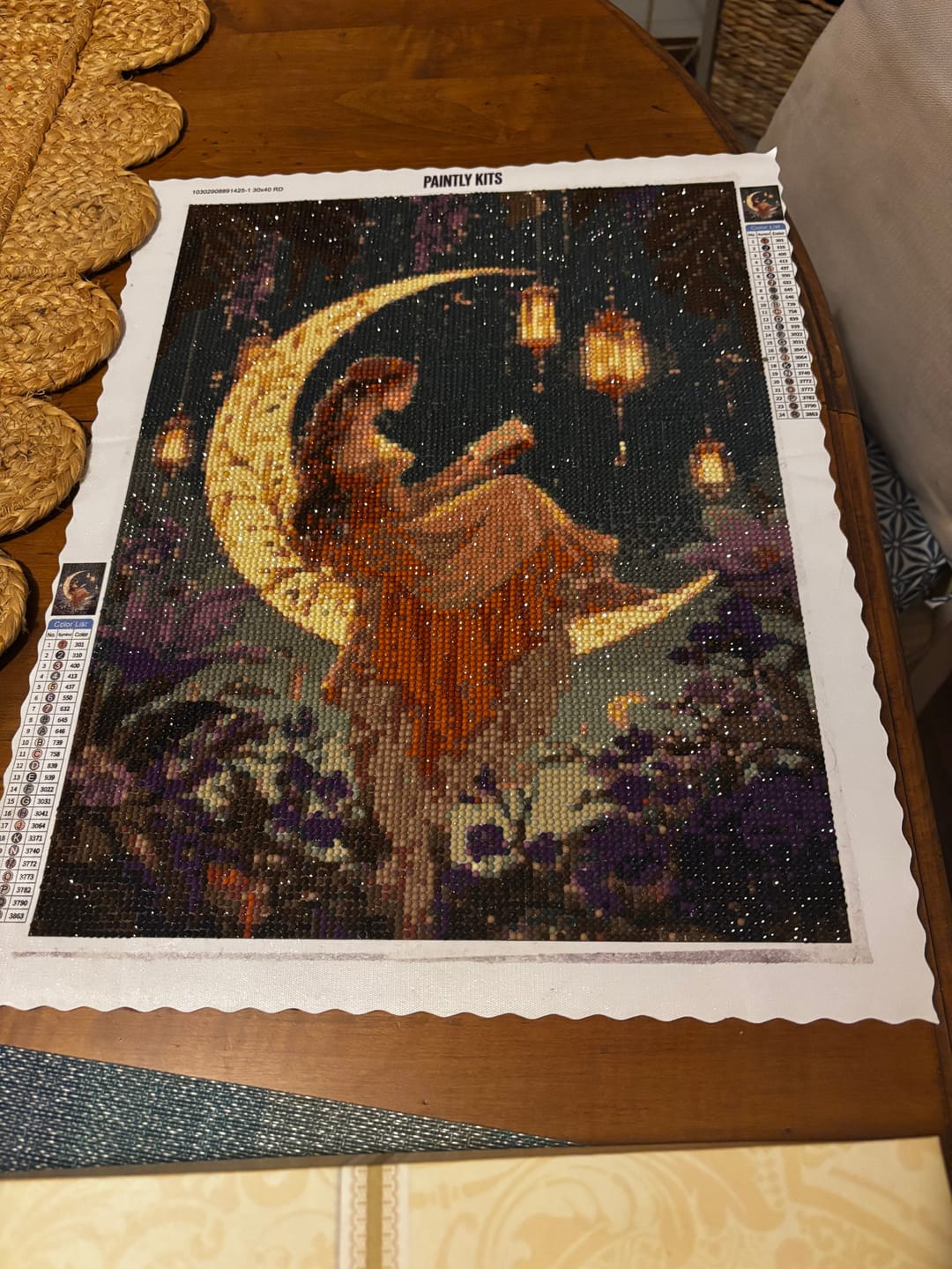 Customer photo review of Dreamscape Reading (Diamond Painting)