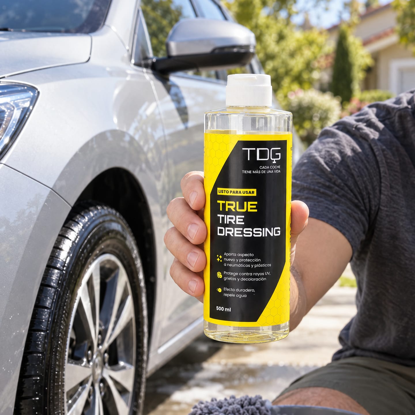 Customer photo review of Abrillantador  de Neumáticos y plásticos True Tire Dresing