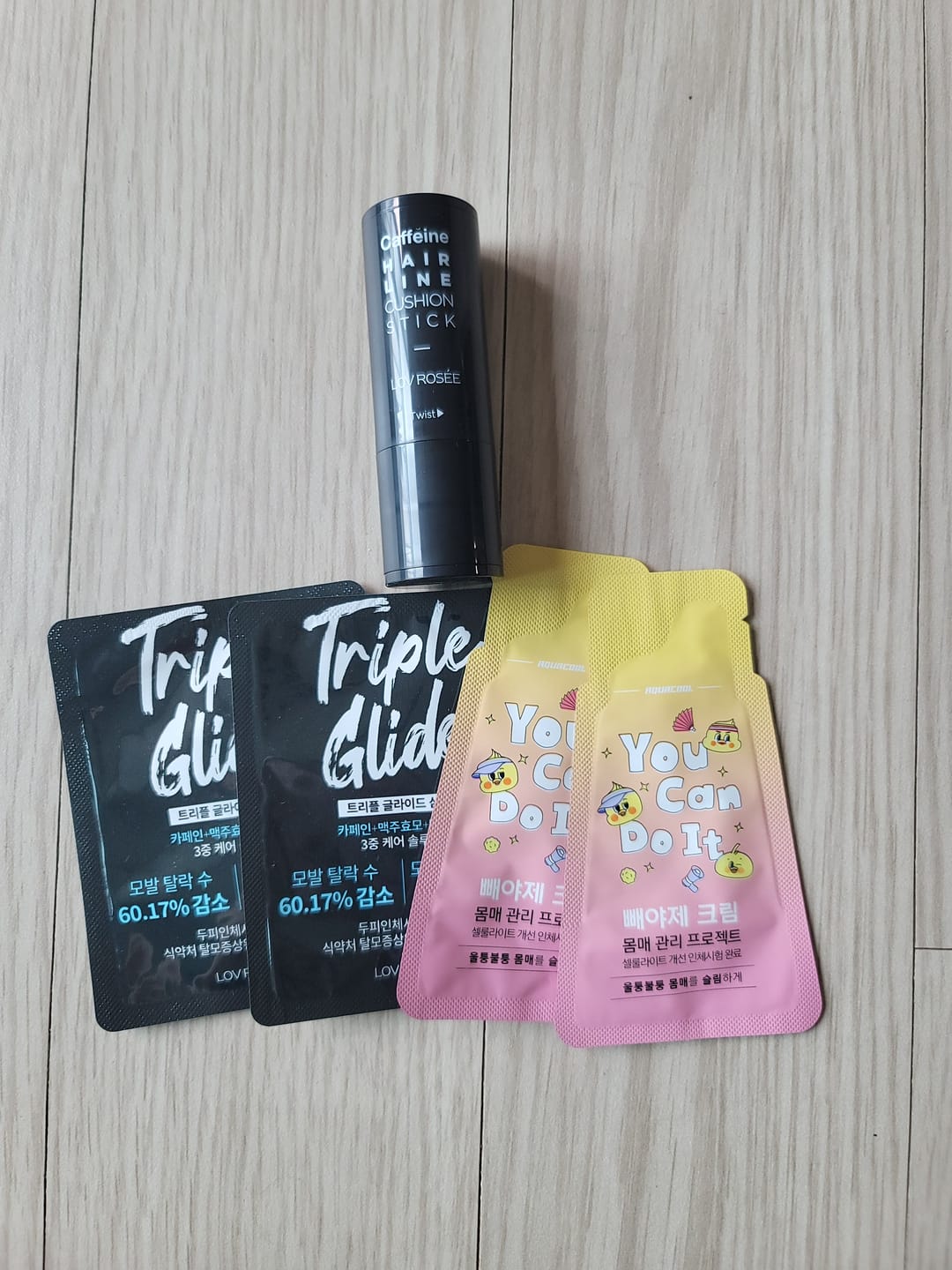 Customer photo review of LOV ROSÉE Caffeine Hairline Cushion Stick 3g