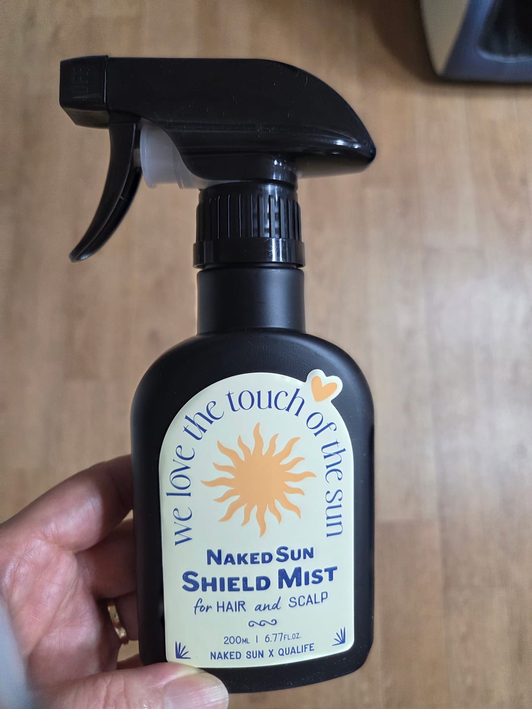 Customer photo review of Naked Sun Shield Mist for Hair and Scalp 200ml