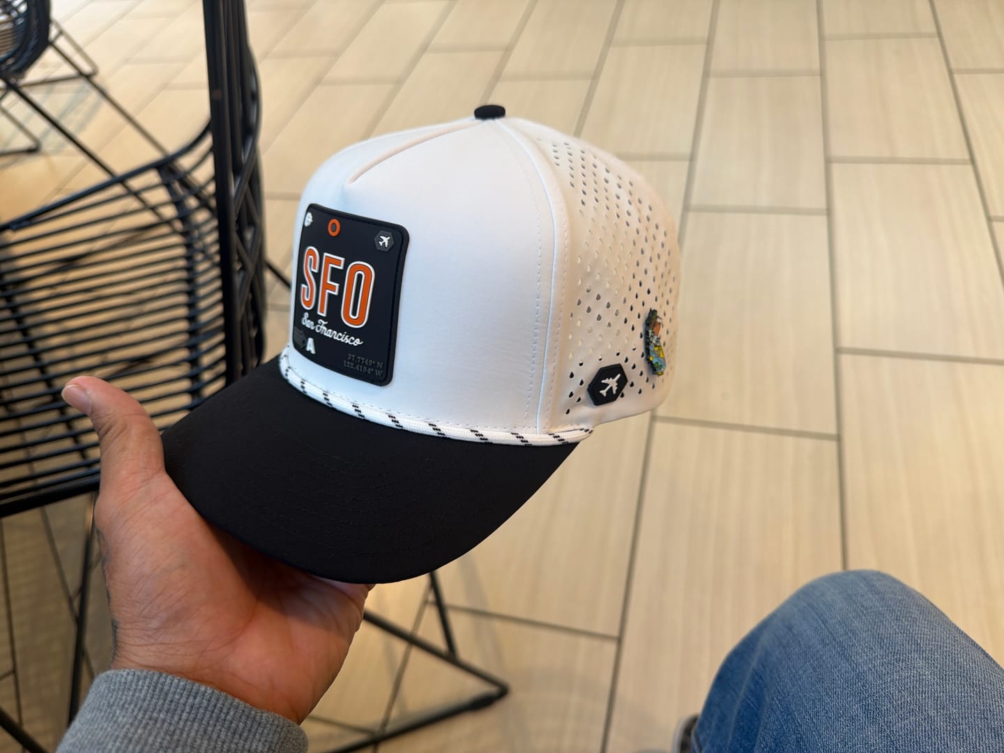 Customer photo review of San Francisco Performance - Whiteout Cap