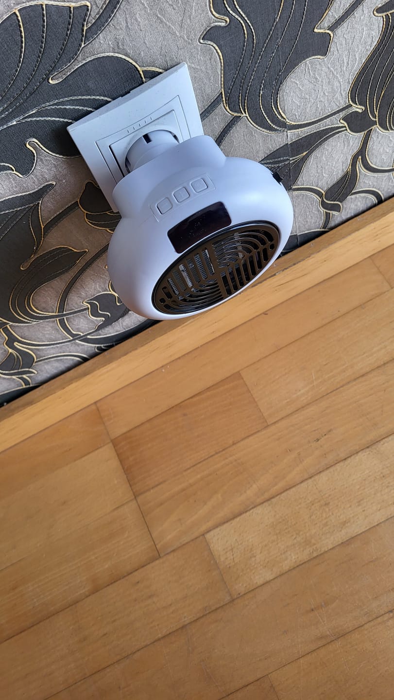 Customer photo review of Calefactor Personal Portátil