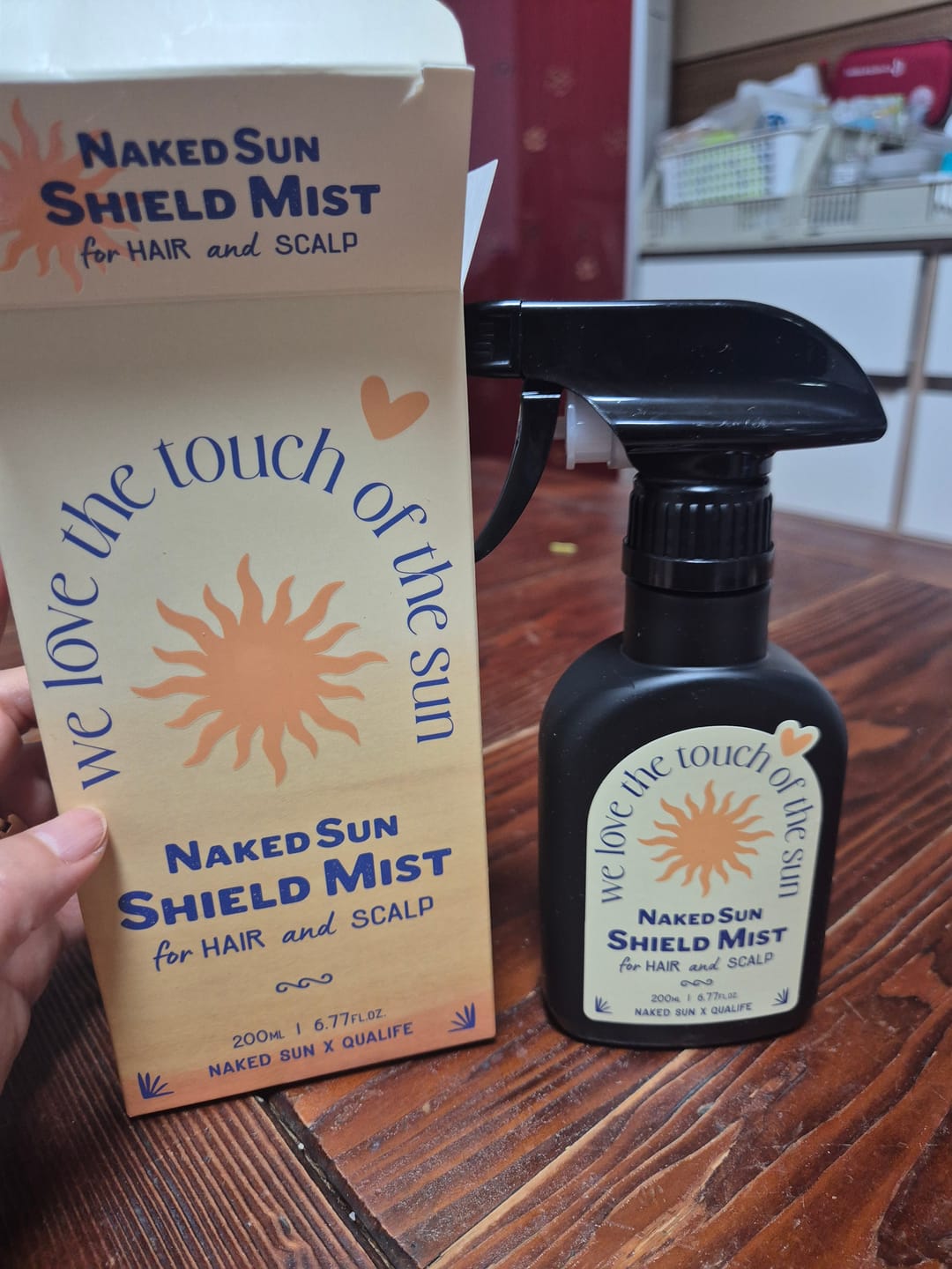 Customer photo review of Naked Sun Shield Mist for Hair and Scalp 200ml