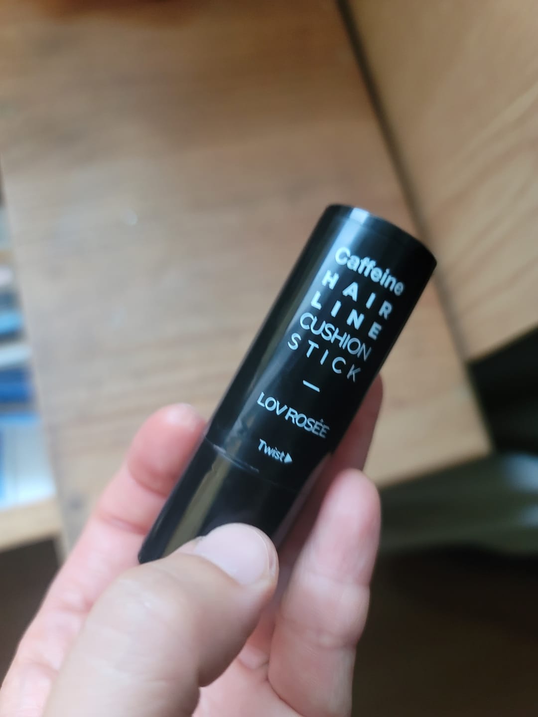 Customer photo review of LOV ROSÉE Caffeine Hairline Cushion Stick 3g