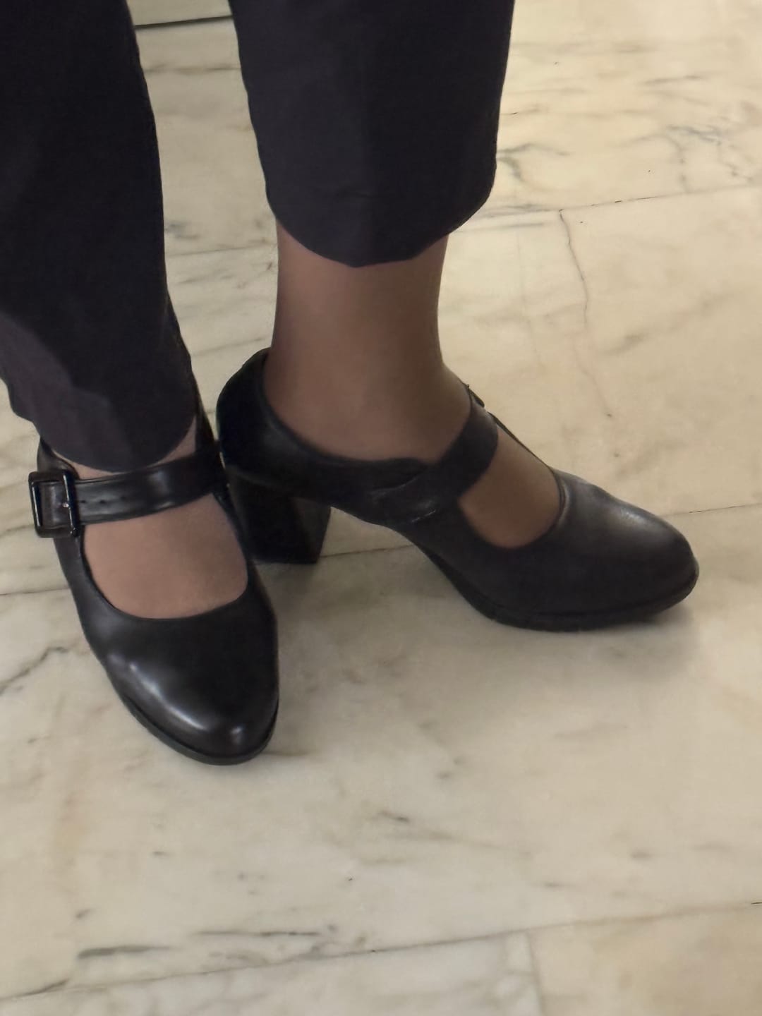 Customer photo review of Pacman Black mary jane in nappa nera tacco 7 lav. artigianale marchigiana