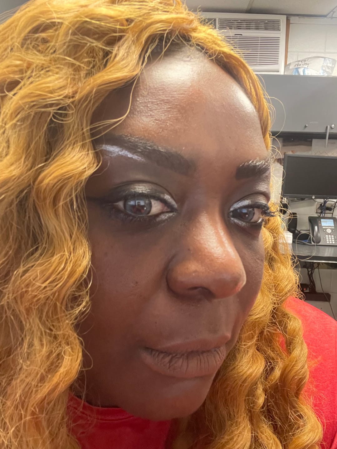 Customer photo review of Norko Gray Prescription Colored Contact Lenses