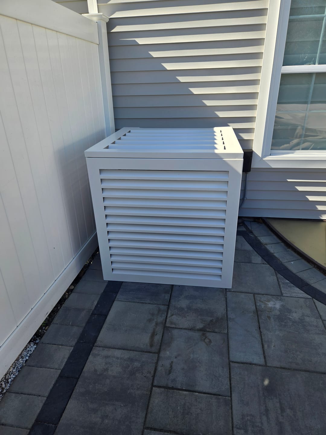 Customer photo review of Central AC Cover - White