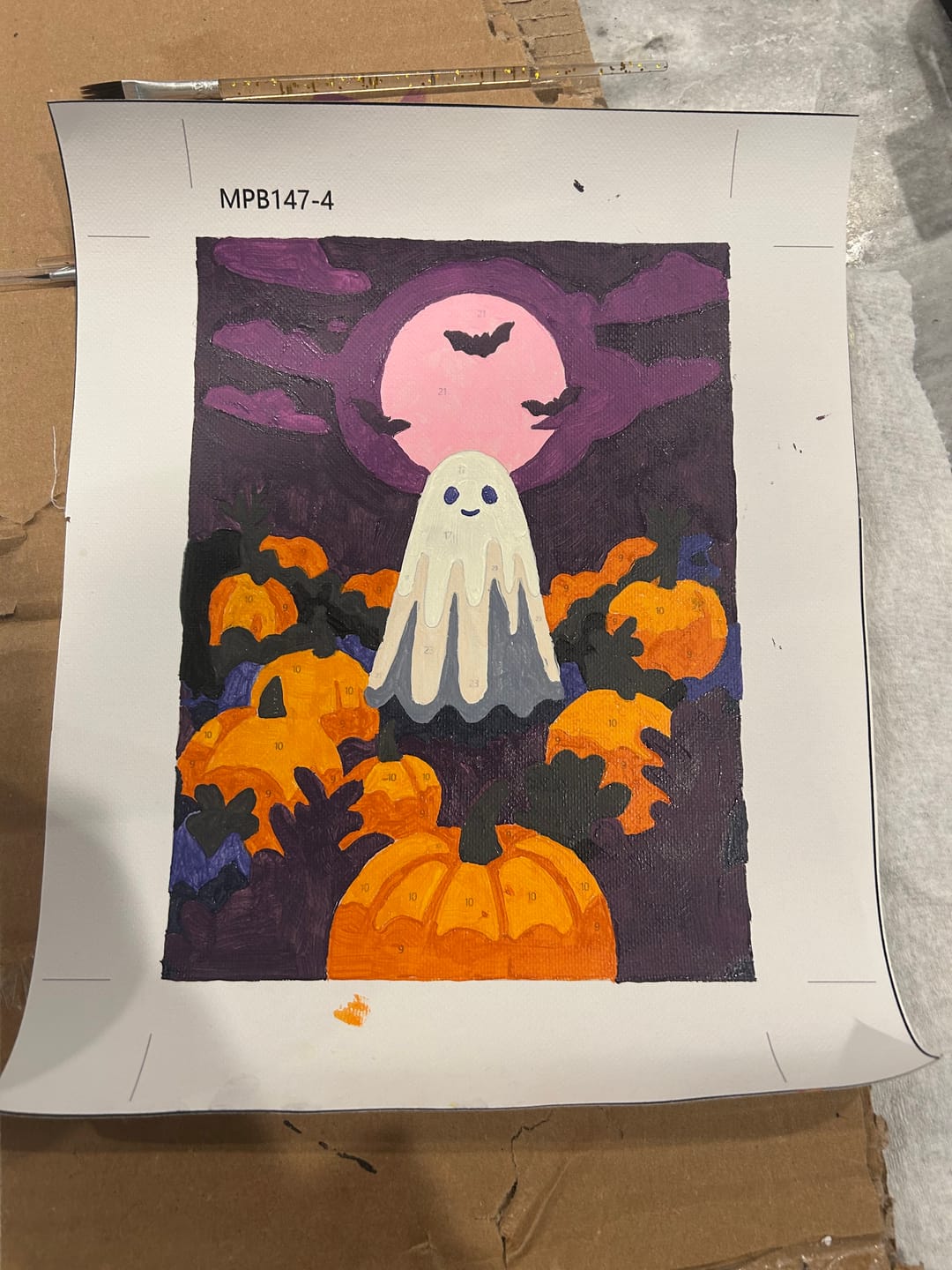 Customer photo review of 6 Mini Paintings - Spooky Autumn Set