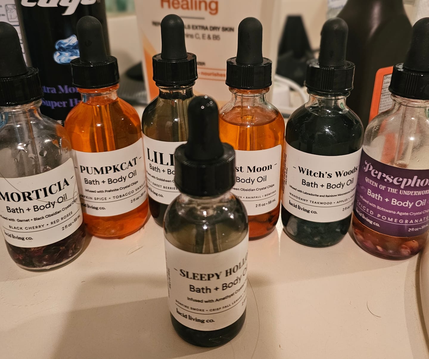 Customer photo review of Witch's Woods Bath & Body Oil