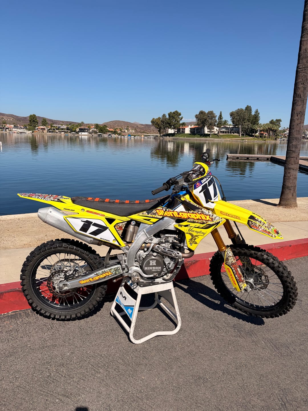 Customer photo review of Custom Seat Cover: 2023 Suzuki RMZ450