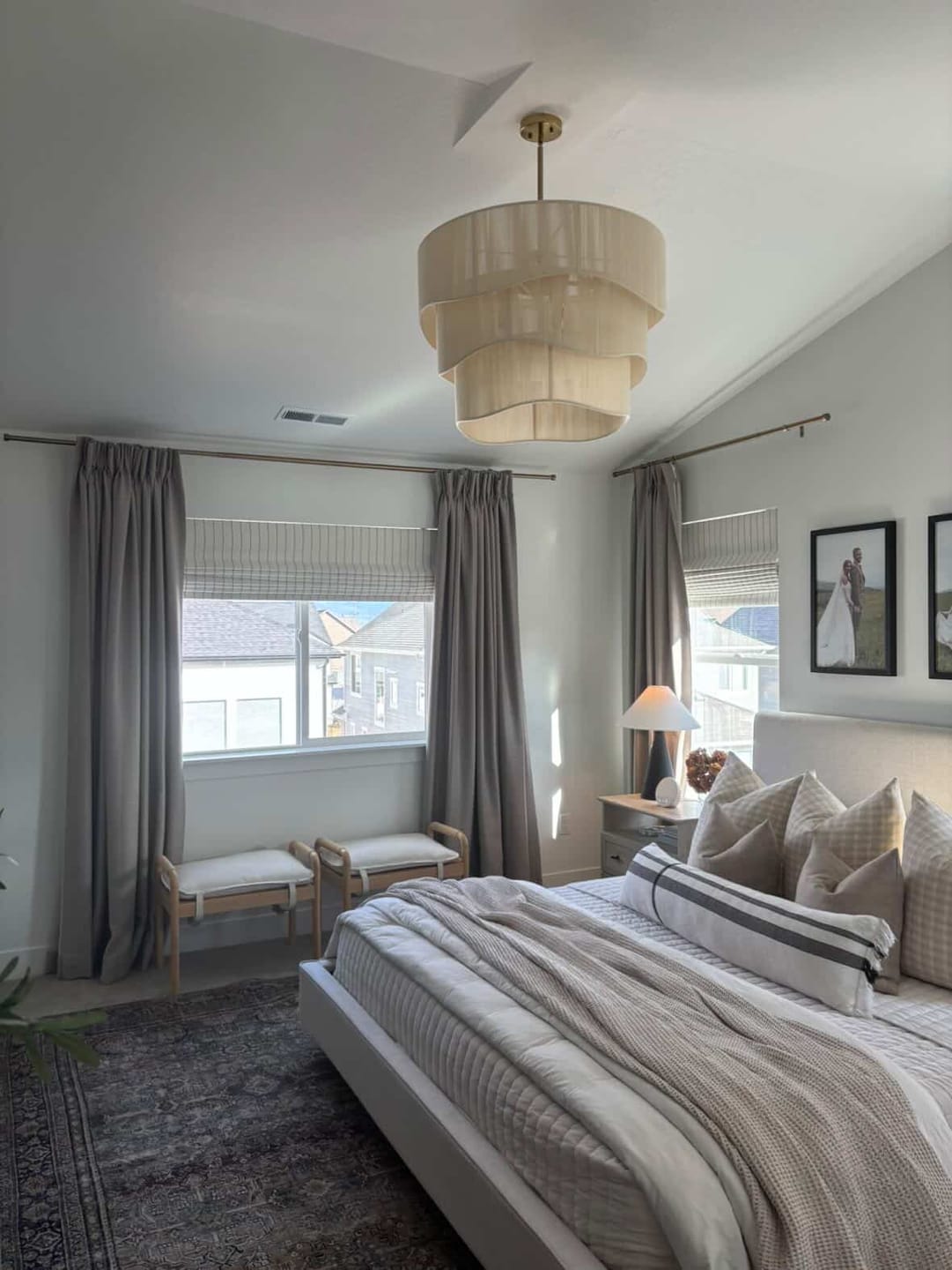 Customer photo review of Zoe Linen Look Soft Custom Curtain