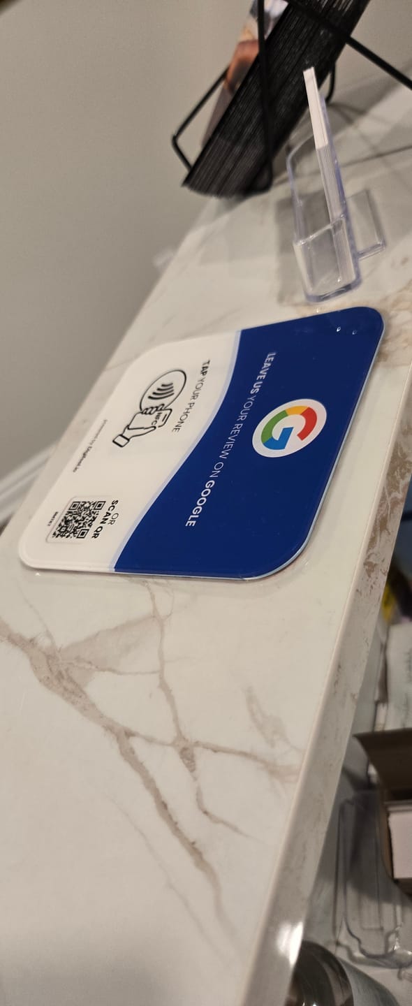 Customer photo review of Google Reviews - Plate