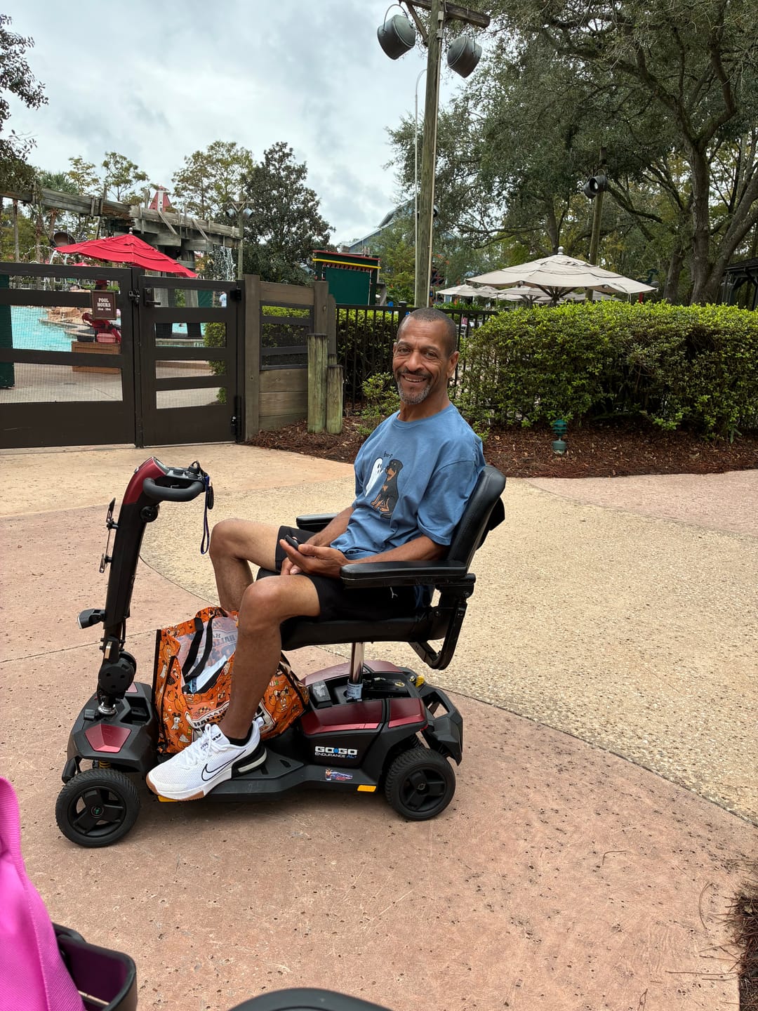 Customer photo review of Multiday Mobility & ECV Foldable Travel Scooter Rental 300 Pound Capacity (3 or more days)