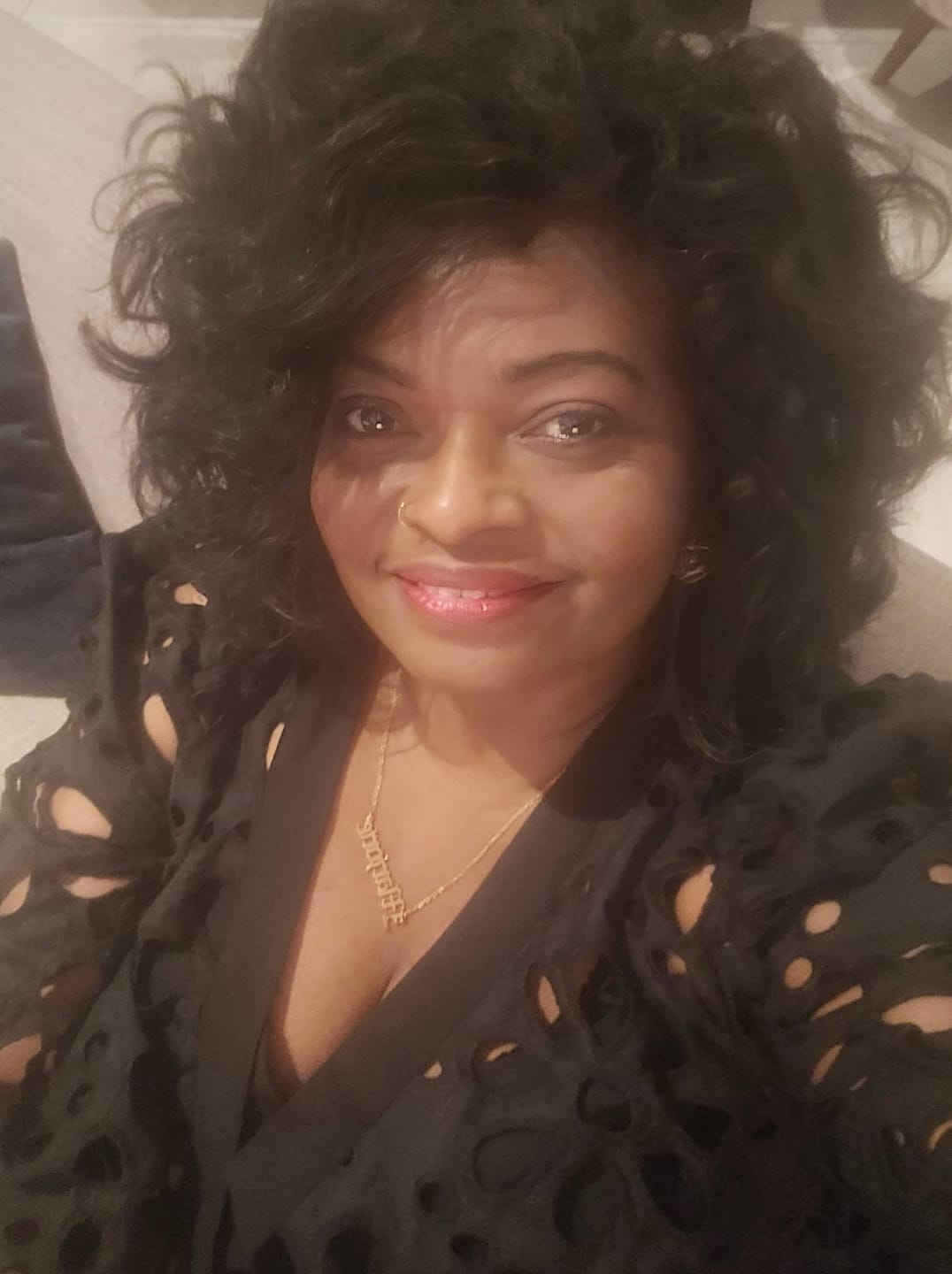 Customer photo review of Model Model Clair Human Hair Blend Full Wig - BB-011