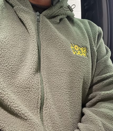 Customer photo review of Oversized Fit Teddy Unisex Hoodie