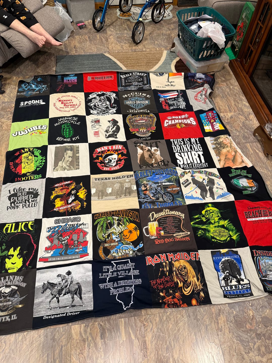 Customer photo review of Project Repat T-Shirt Quilt