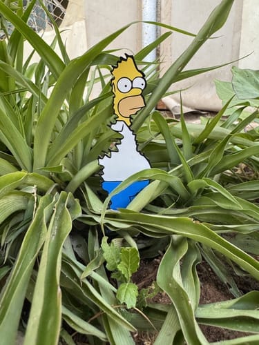 Customer photo review of Homer Plant Stake Sign