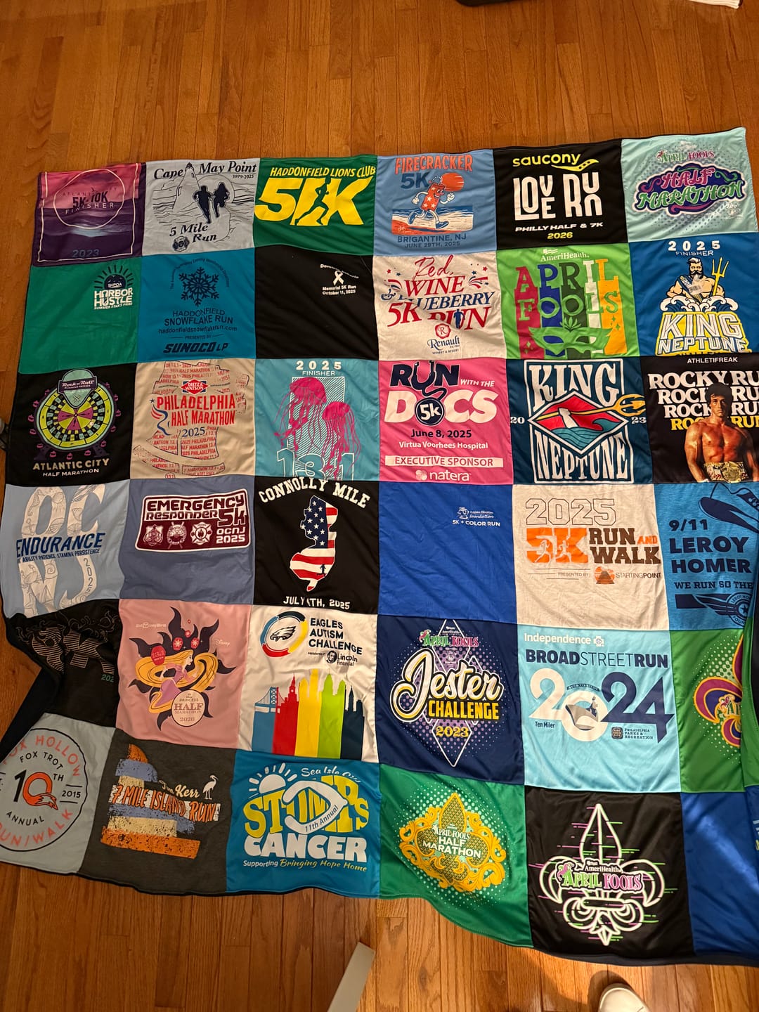 Customer photo review of Project Repat T-Shirt Quilt