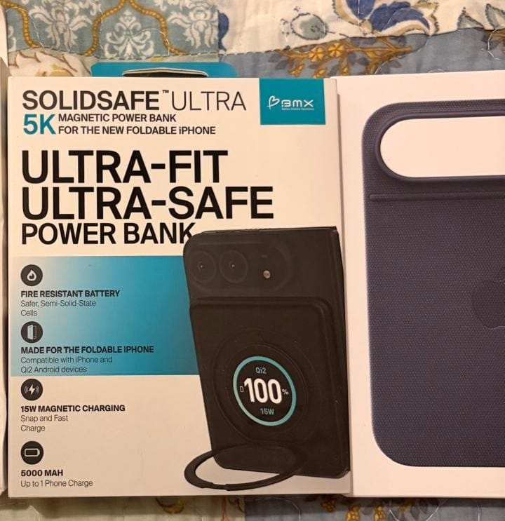 Customer photo review of SolidSafe™ Duo 5K Magnetic Power Bank